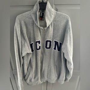 Icon Zip up sweater Size Large